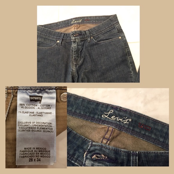 LEVI'S 26x34 XL length Dark Wash Jeans - Picture 3 of 4