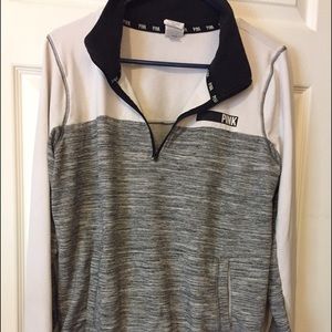 PINK Half-zip Pullover