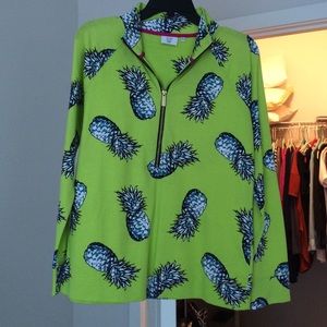 Crown and Ivy pineapple pullover, petite M