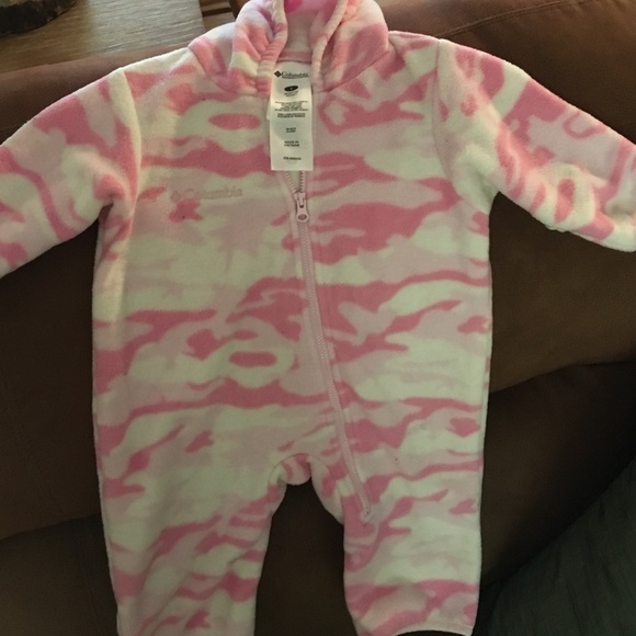 Baby girl Columbia fleece snow suit