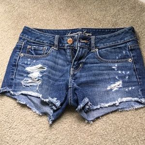 American Eagle distressed shorts