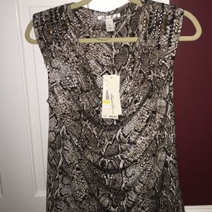 Kenneth Cole snake top
