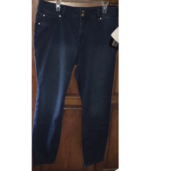 IMAN Global Chic Stretch Skinny Jeans 18W NWT