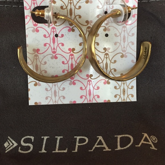 Brass Hoop Earrings
