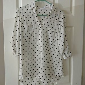 Sheer Button Up Portofino Shirt