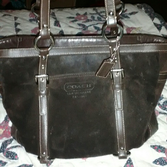 Coach Suede Bag ***NEGOTIABLE***