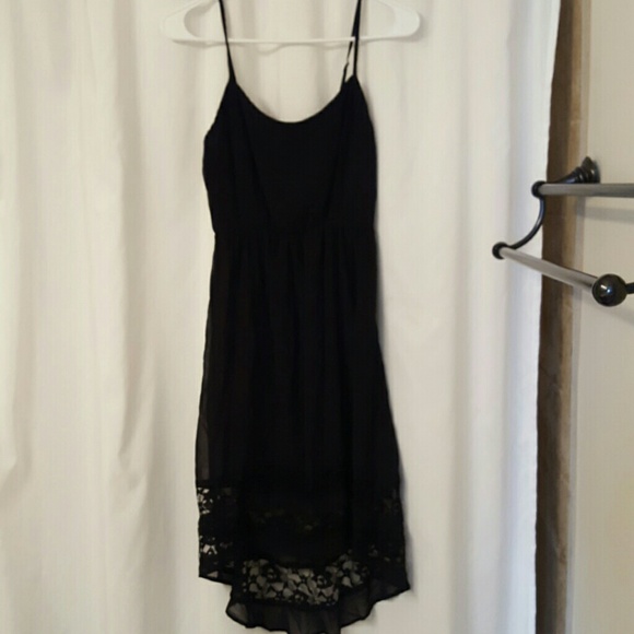 Bogo 30% off!! Black high low lace dress