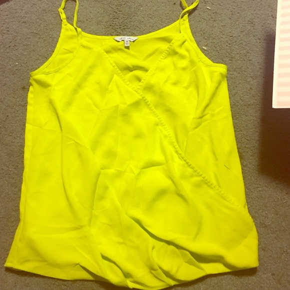 Lime green tank top