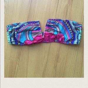 Swim top and Jcrew shorts