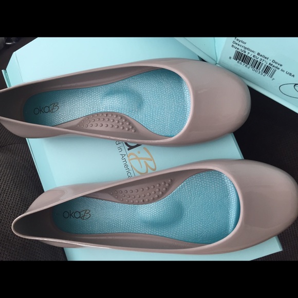Gray oka b flats.