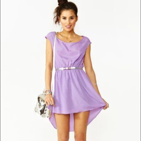 Nasty Gal Violet Lattice High Low Dress