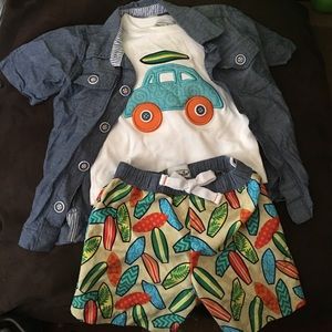 Two Piece Set:Shorts/Shirt