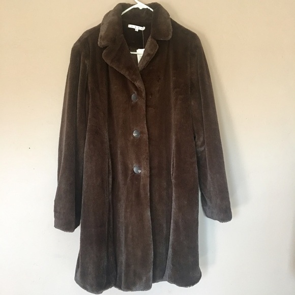 BRAND NEW Long Cabi Fur Coat