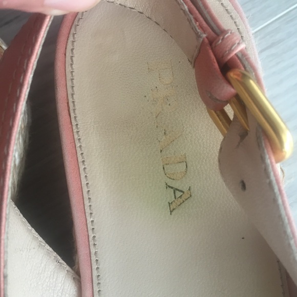 Prada leather sandal espadrille roping, silk bows - Picture 2 of 3