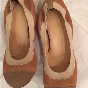 Jcrew tan flats