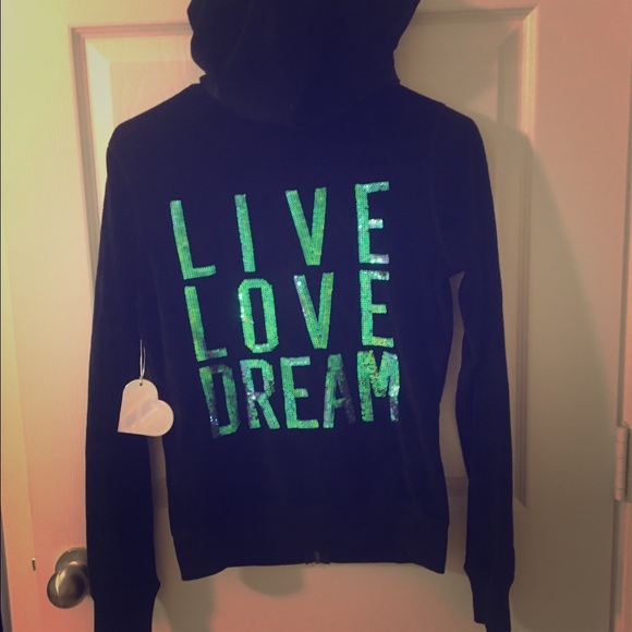 NWT Aeropostale Zip-Up with Sequin Design