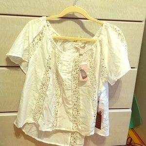 Brand new forever 21 crochet top.  Size L w/tags