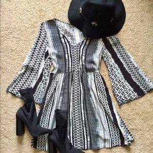 ASOS Bell sleeved boho babydoll dress.