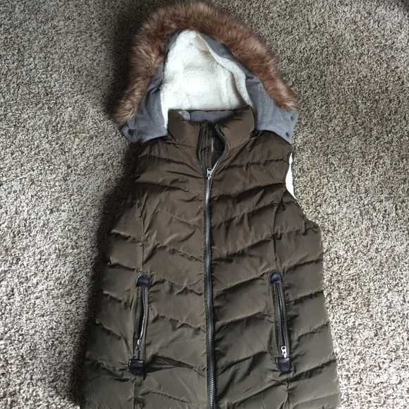 Jackets & Blazers - Vest with hood