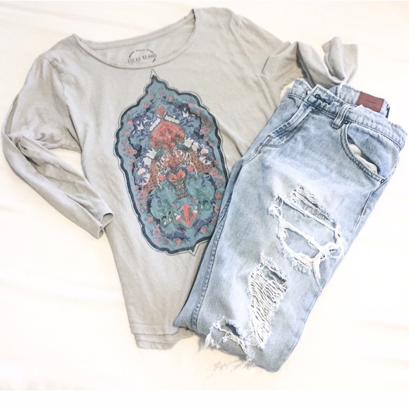 Lucky Brand Graphic 3/4 Length Tee ☘️