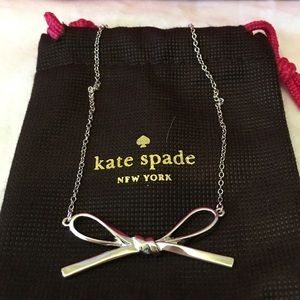 Authentic Kate spade silver bow neckless