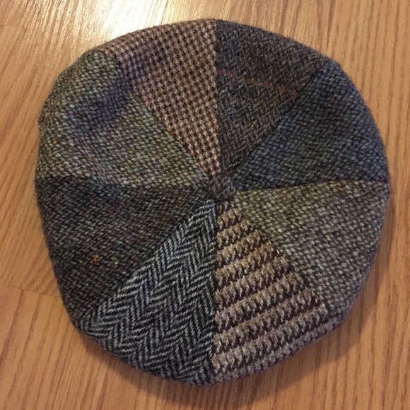 Vintage Harris Tweed Paige Boy Hat.