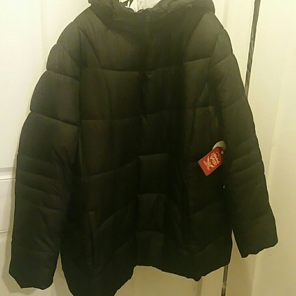 Black puff coat