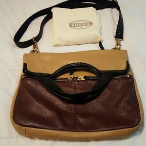 Authentic Fossil crossbody bag & dust bag