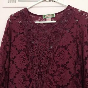 Flying Tomato floral lace shift dress, sz. S