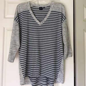 Blue by Sax Fifth Ave 3/4 sleeve t shirt