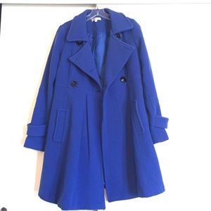 Liquid Blue pea coat size 6
