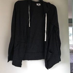 Charcoal gray light weight hoodie