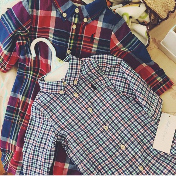 Ralph Lauren Baby Boy Playsuits. Sz 3M. 10-14lbs.
