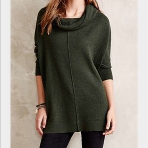 Anthropologie Waffled Cowl Pullover