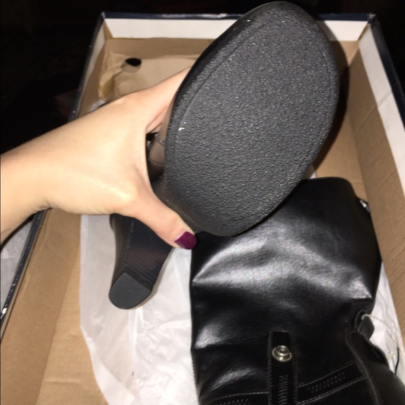 Nwot, Mid rise heel boots. Never been worn