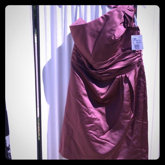 Bridesmaid / Prom / Homecoming Satin Dress - Picture 7 of 9