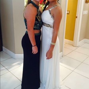 2 piece prom dress