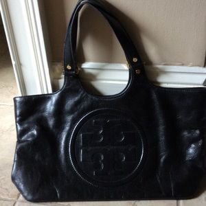 Tory Burch black leather handbag