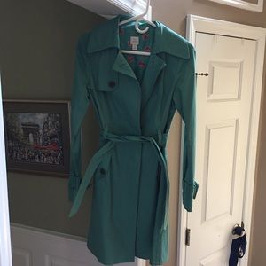Lauren Conrad green trench coat