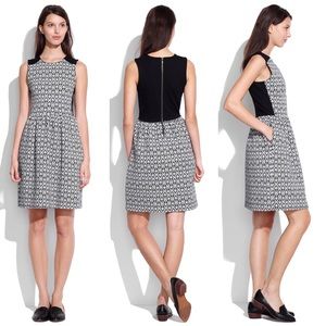 Madewell diamond jacquard dress