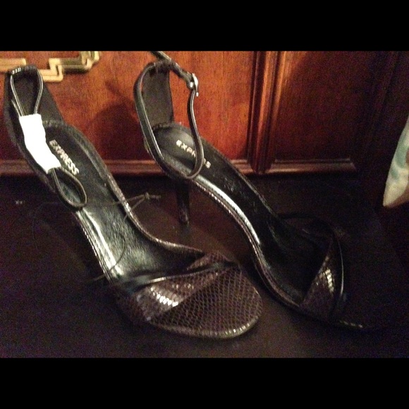 Express black high heels