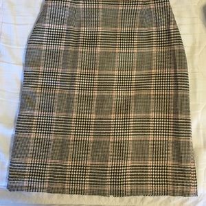 Plaid Ann Taylor wool skirt