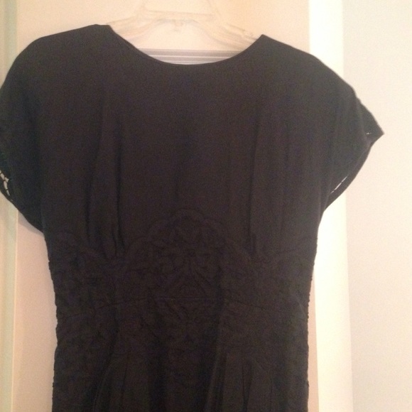 Black linen cocktail dress - Picture 4 of 4