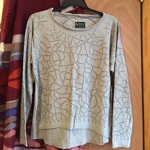 Andrew Marc Studded Performance Sweatshirt