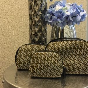 Dkny  3 piece cosmetic bags