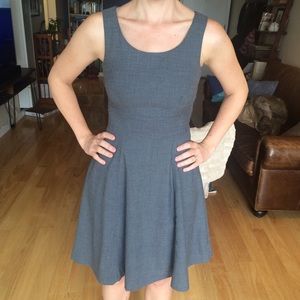 H&M Fit and Flare Grey Dress