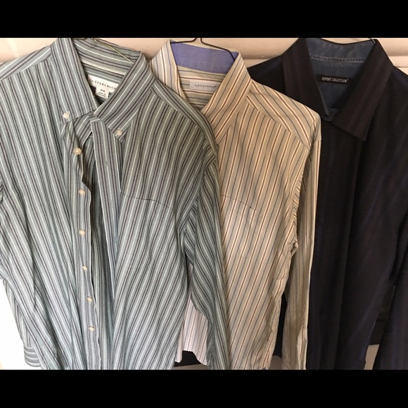 Three men's shirts M dry cleaned