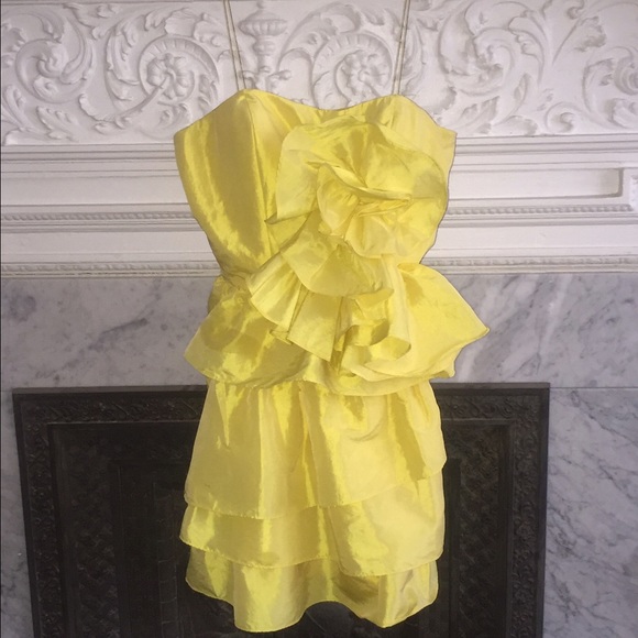 Yellow. Flower. Accent. Dress.