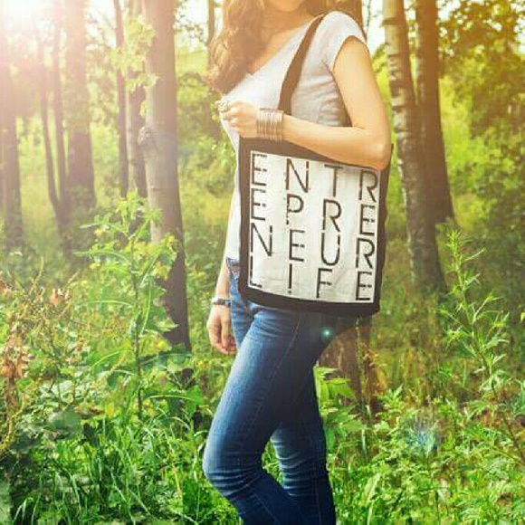 Entrepreneur Life Reverse Print Tote