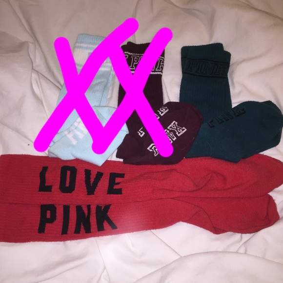 Victoria's Secret Pink knee high socks - Picture 4 of 4